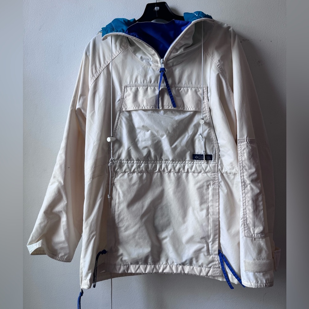 Columbia White and Blue Women's Jacket